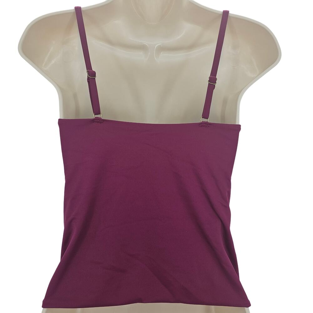 Andie Swim Womans size S The Canary Tank Tankini Swimsuit Top Plum Underwire NEW - Picture 4 of 8